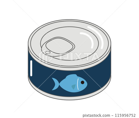Canned fish illustration 115956752