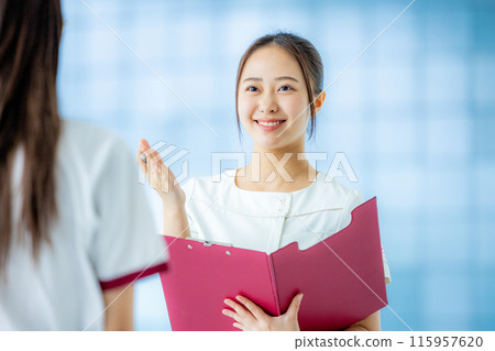 Beauty staff, female Beauty staff, female 115957620