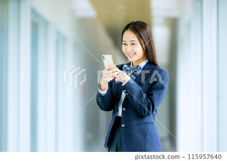 School girl high school student 115957640