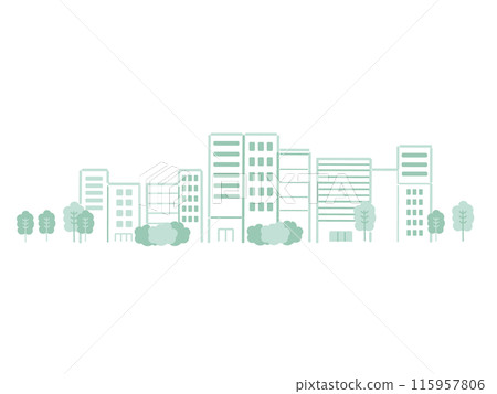 城市景觀的插圖 115957806