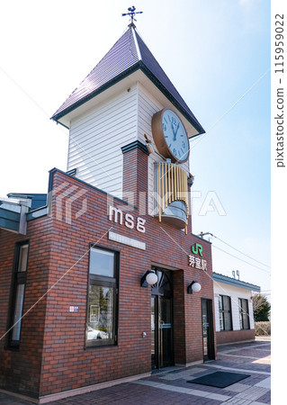 Scenery around JR Memuro Station (Memuro Town, Hokkaido) 115959022