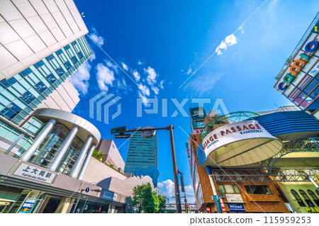 Yokohama cityscape in June, Japan. View of Kamiooka Station and other areas = 3rd Yokohama cityscape in June, Japan. View of Kamiooka Station and other areas = 3rd 115959253