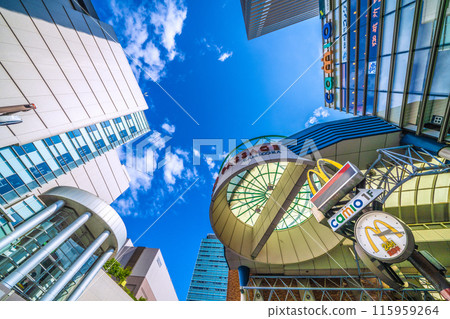 日本橫濱市六月的城市景觀。上大岡站等的景色=第3 日本橫濱市六月的城市景觀。上大岡站等的景色=第3 115959264