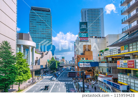 Yokohama cityscape in June, Japan. View of Kamiooka Station and other areas = 3rd 115959428