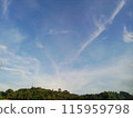 blue sky between the hills 115959798