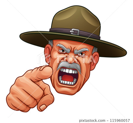 Drill Instructor Sergeant Bootcamp Army Soldier 115960057