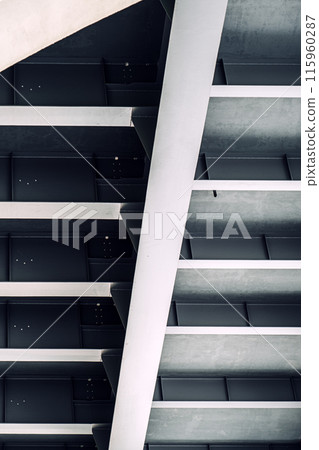 Abstract View of Modern Steel Structure 115960287