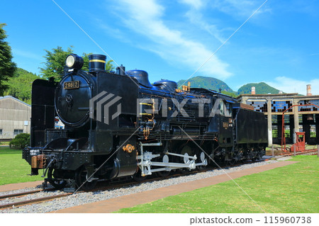 [Oita Prefecture] Former Bungomori Locomotive Shed on a clear day (railway heritage site) 115960738