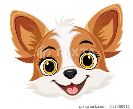 small puppy dog flat cartoon vector illustration small puppy dog flat cartoon vector illustration 115960911