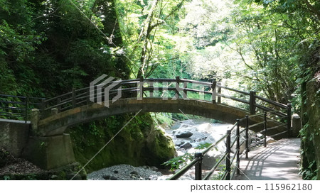 宮崎縣高千穗町天岩戶神社的太鼓橋 115962180