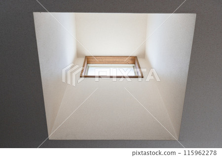 Ceiling and wooden frame skylight 115962278