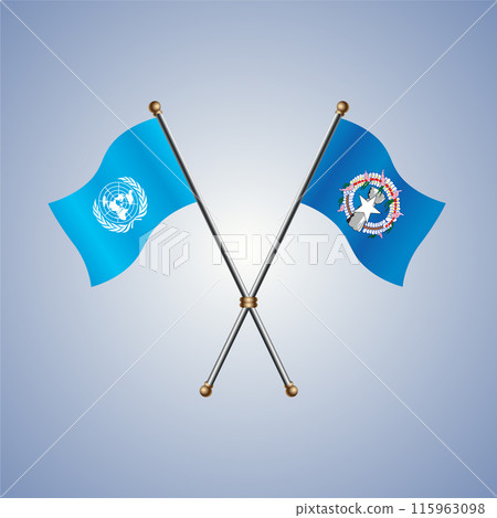 United Nations and Northern Marianas flags relations 115963098