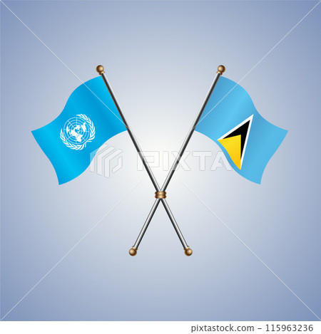 United Nations and ST. Lucia flags relations United Nations and ST. Lucia flags relations 115963236