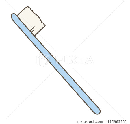 Blue toothbrush Blue toothbrush 115963531
