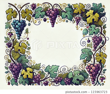 Grape wallpaper illustration 115963723