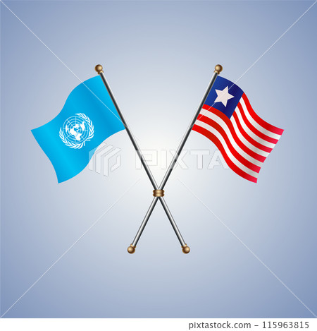 United Nations and Liberia flags relations 115963815