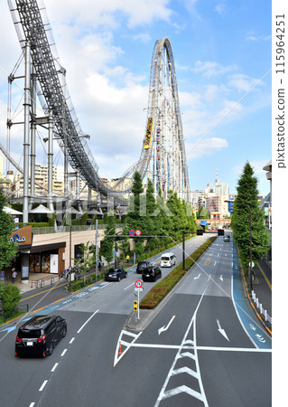 Roller coaster at Korakuen Amusement Park 115964251