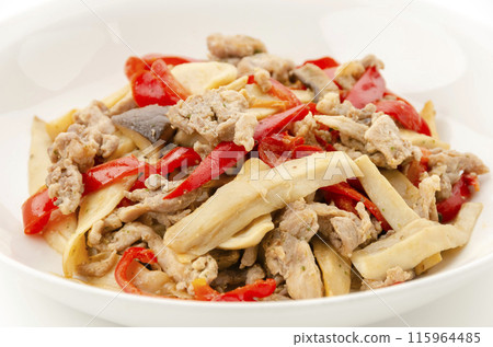 配菜：豬肉、蘑菇、紅辣椒 115964485