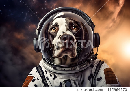 astronaut suit, dog space suit, flying into space, astronaut costume, cosmic galaxy 115964570