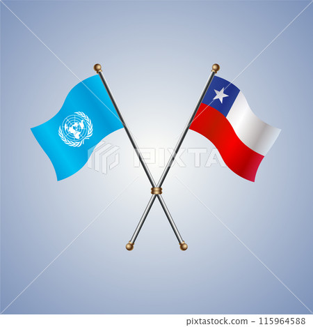 United Nations and Chile flags relations 115964588