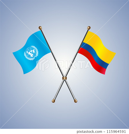 United Nations and Colombia flags relations United Nations and Colombia flags relations 115964591