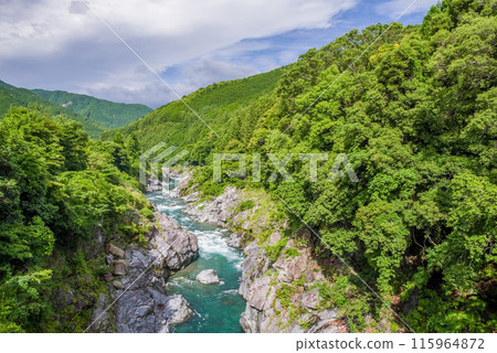 Beautiful summer valley [Ryonaikyo] Odaicho, Takigun, Mie Prefecture 115964872