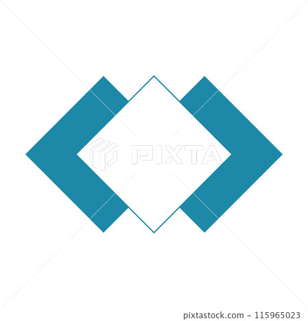 Simple blue triple diamond header frame_Japanese style_single item Simple blue triple diamond header frame_Japanese style_single item 115965023