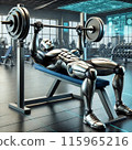 AI-generated bench press 115965216