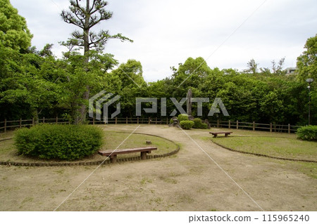 Scenery of the square at the site of Yuzuki Castle in Dogo Park Scenery of the square at the site of Yuzuki Castle in Dogo Park 115965240