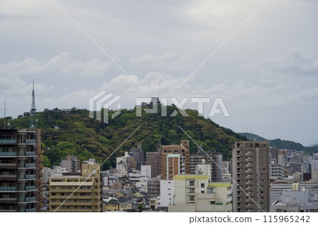 Matsuyama Castle seen from Dogo Park 115965242