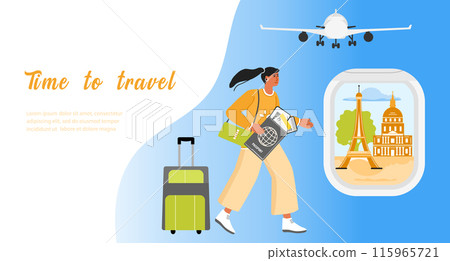 Tourism Travel Tourist Airplane Woman France Trip Tourism Travel Tourist Airplane Woman France Trip 115965721