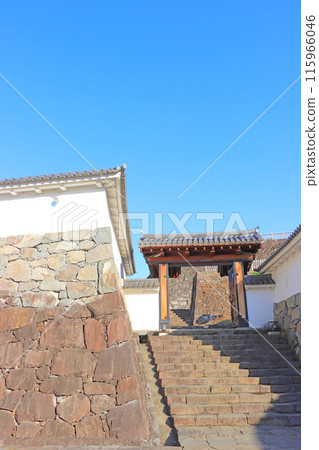Scenery of Shoinmon Gate in Kofu Castle, Kofu City, Yamanashi Prefecture 115966046