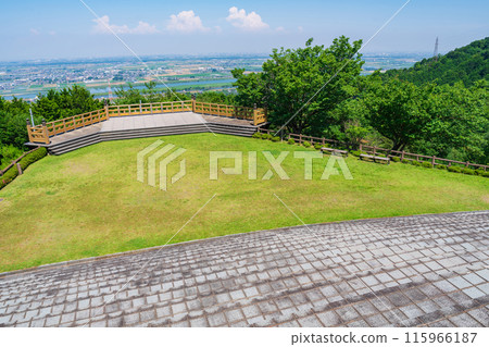 View from Tsukimi Forest and Tsukimi Square (Kaizu City, Gifu Prefecture) 115966187