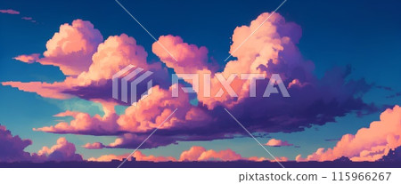 Detailed pixelated landscape Detailed pixelated landscape 115966267