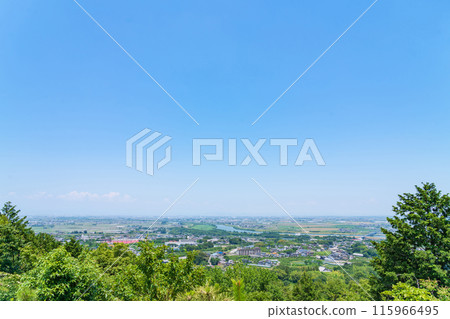 從月見之森與生井廣場眺望（岐阜縣海津市） 115966495