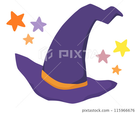 Wizard hat illustration Wizard hat illustration 115966676