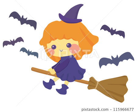 cute witch illustration 115966677