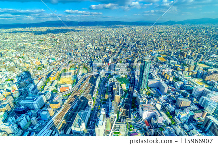 鳥瞰大城市大阪 鳥瞰大城市大阪 115966907
