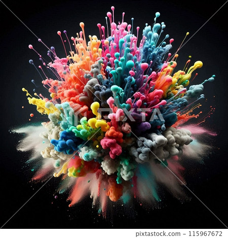 Spreading colorful ink-L 115967672