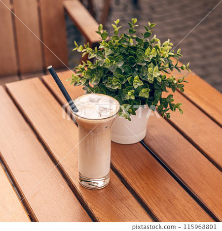 Refreshing iced coffee 115968801