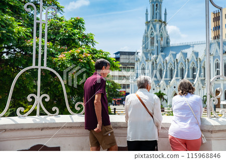 Senior adults travelling togeher having fun. Senior adults in Cali Colombia. Senior lifestyle. Senior travel. Senior adults travelling togeher having fun. Senior adults in Cali Colombia. Senior lifestyle. Senior travel. 115968846