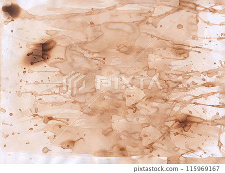 Vintage colored of old paper background with thermal burn marks. Vintage colored of old paper background with thermal burn marks. 115969167