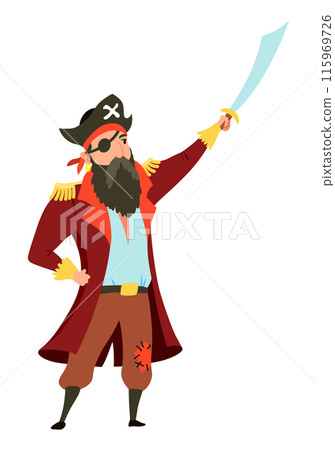 Pirate board game element. Design element to create game or illustration. Fantasy area items. Vector cartoon colored hand drawn illustration Pirate board game element. Design element to create game or illustration. Fantasy area items. Vector cartoon colored hand drawn illustration 115969726