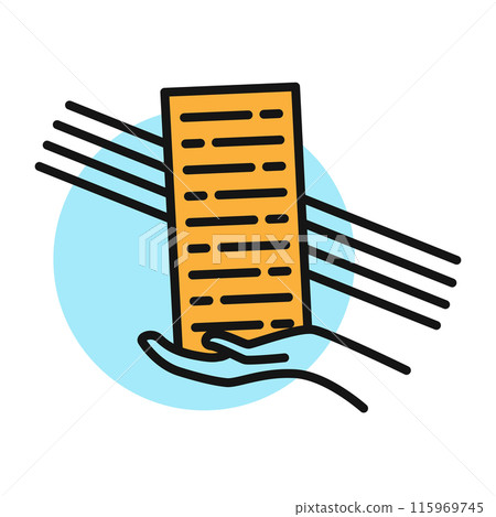 Building line icon. Color symbol in simple style. Industry construction symbol for app design. Vector cartoon illustration 115969745