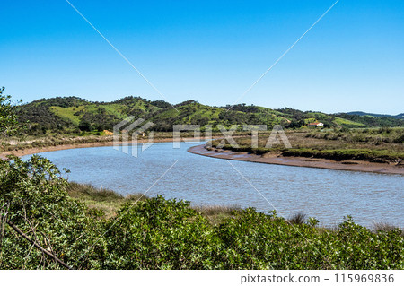 Walking from Troviscais to the River Mira, Vicentine Coast Natural Park Portugal, Rota Vicentina Coast. 115969836