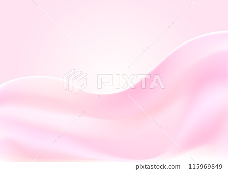 波浪圖案背景，如布料懸垂，柔和的粉紅色光 115969849