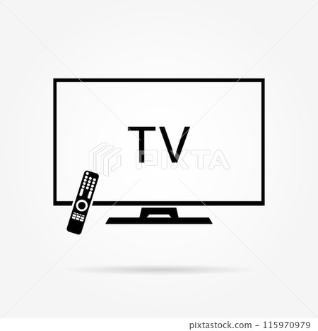 TV and Remote icon 115970979