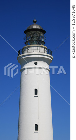 Beacon of the Hirtshals Fyr, beautiful old  lighthouse in Denmark. 115971049