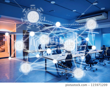 辦公室網路數據通訊通訊影像素材 115971209