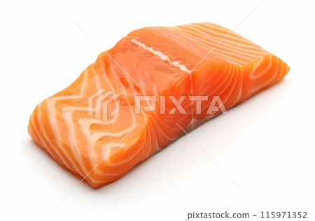 Fresh salmon fillet close-up 115971352
